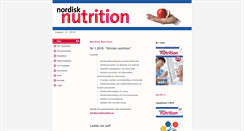 Desktop Screenshot of nordisknutrition.se