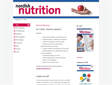 Tablet Screenshot of nordisknutrition.se